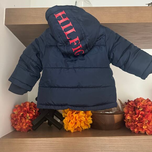 Tommy Hilfiger Puffer Jacket in Navy - Picture 4 of 6
